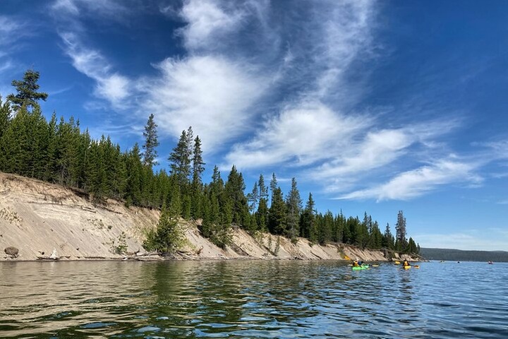 Lake Yellowstone Half Day Kayak Tours Past Geothermal Features