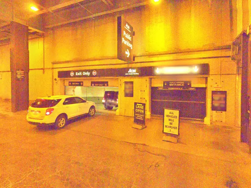Parking at Underground Entrance - Aon Center Parking Garage