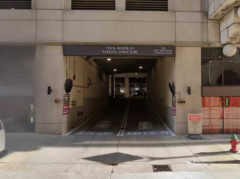 Parking at 720 N. Water St. Garage