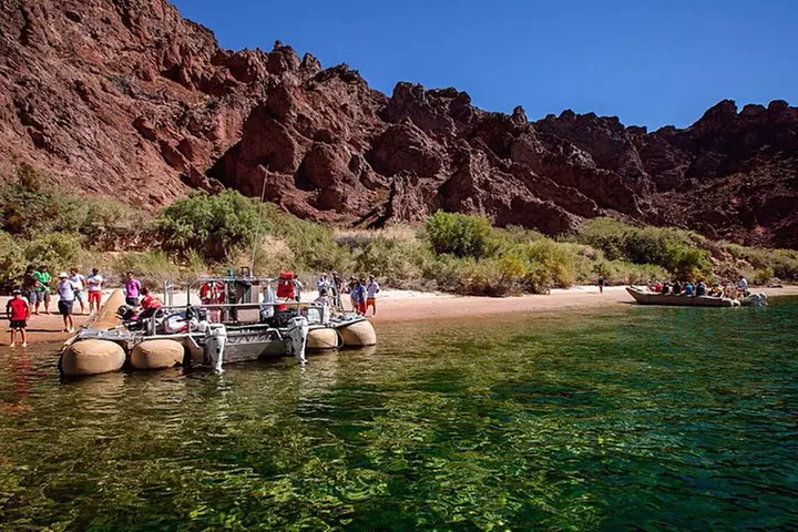 Grand Canyon Helicopter Tour and River Raft or Emerald Cave Kayak