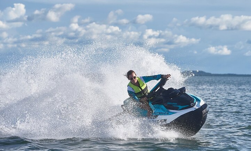 Image 1: Golden Eye Sunset Jet Skiing in Darwin