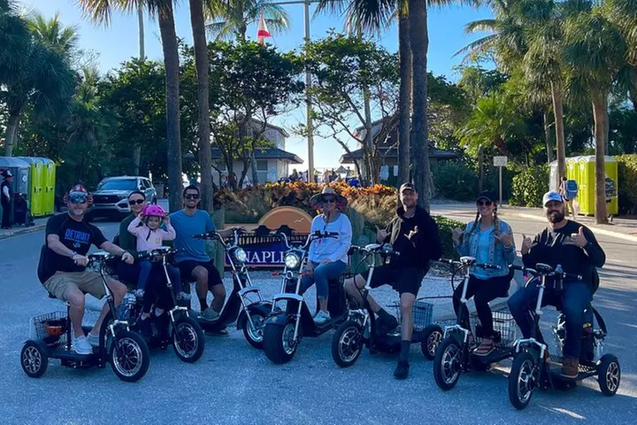 Sunset Tour of Naples Florida by Trike and Moped - Family Fun - Second Medium