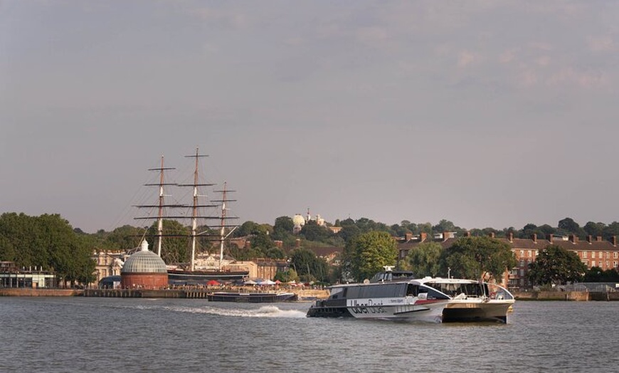 Image 14: London: Naval College + Painted Hall + Uber Boat: One Way Trip