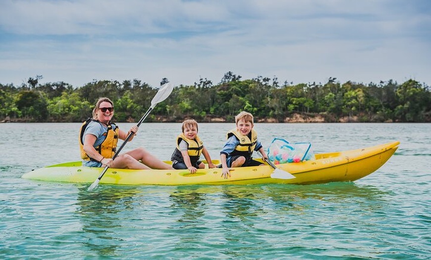 Image 1: Sunset Kayak Eco Tour with Marine Scientist