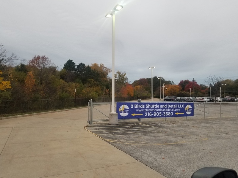 Parking at 2 Birds Shuttle & Detail Lot CLE