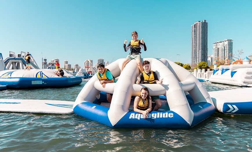 Image 10: GC Aqua Park 50 Minute Inflatable Water Park Activity, Southport