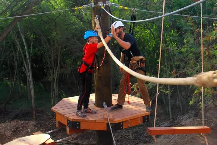 High Ropes Adventure Course at Coral Crater