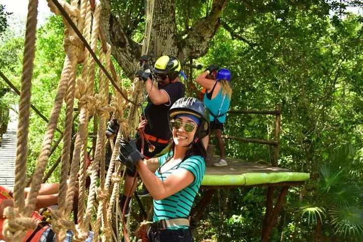 Small Group ATV (Shared) Tour, Zipline with Cenote From Cancun