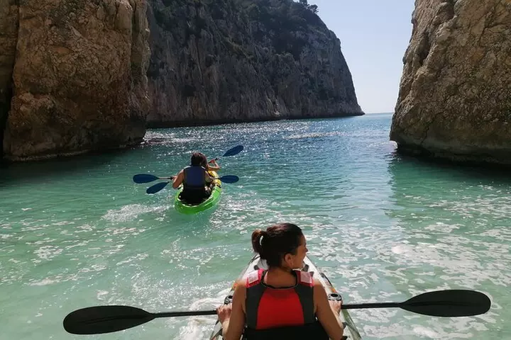 Excursión en kayak en Jávea ,Cala Granadella ( Esnórquel) Caló,llop marí,ambolo - Primary Image