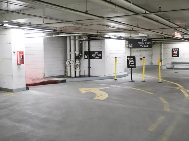 Parking at 110 E. Chestnut St. Garage