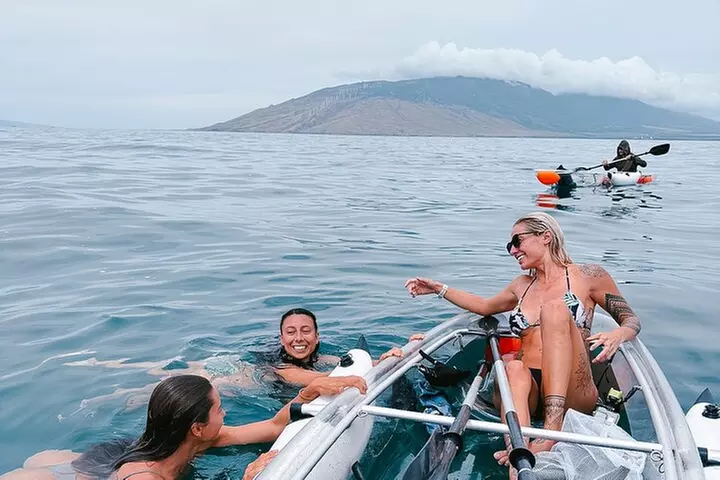 Clear Bottom Glassy Kayak Rental | MAUI | Safe and Stable Kayaks