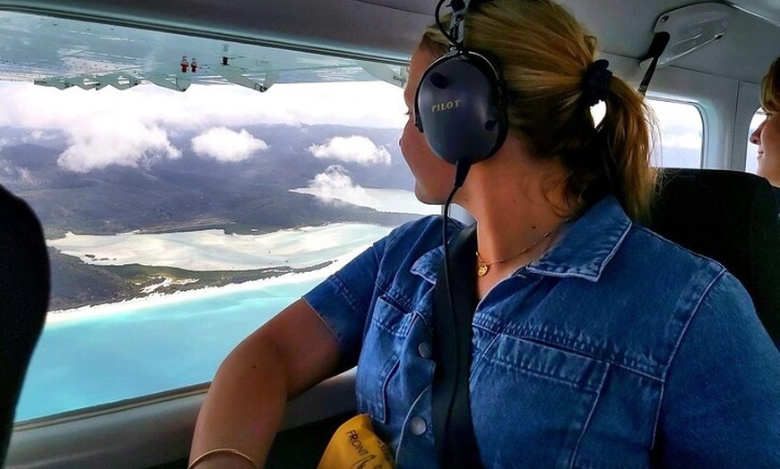 Image 9: Scenic Flight over Heart Reef, Whitehaven Beach, Hill Inlet, GBR