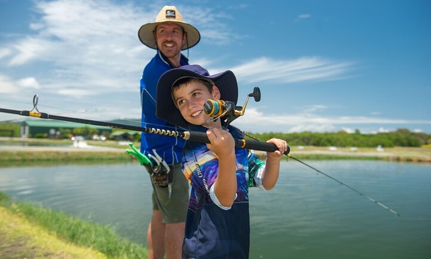 Image 9: Hook-A-Barra Fishing and Farm Activity