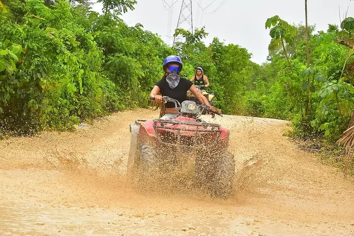 Cancun Best ATV Tour, Ziplines and Cenote Swim with Lunch