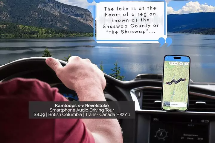 Smartphone Audio Driving Tour between Kamloops & Revelstoke - Primary Image