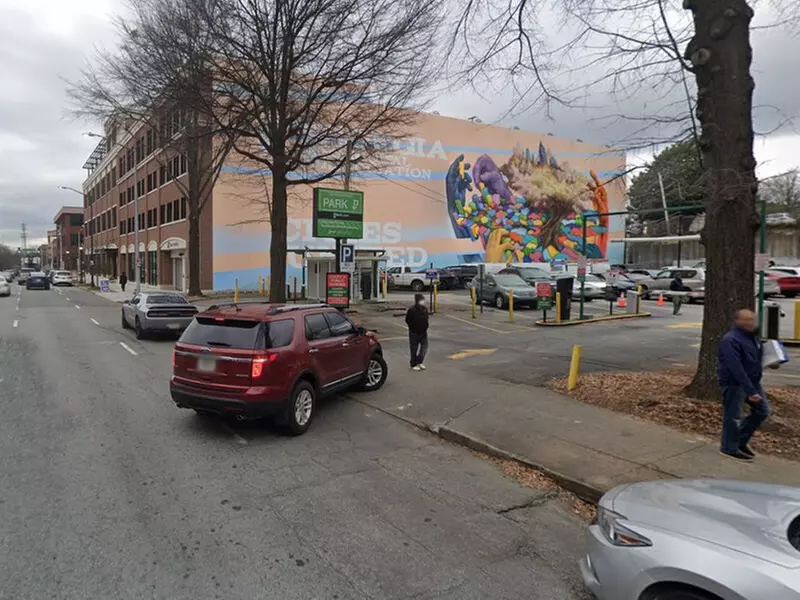Parking at 126 Mitchell St. SW. Lot