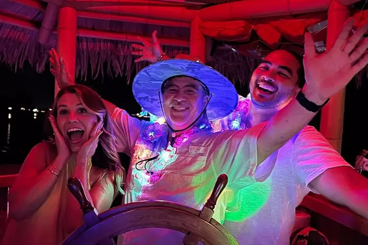 Original CRUISIN' TIKIS Lit on the Lagoon- A Glow Tiki Bar Cruise - Primary Image