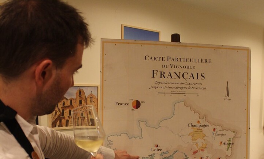 Image 1: Accords entre vins et fromages français, dont un champagne