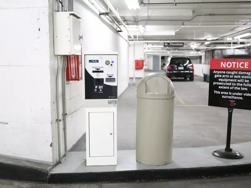 Parking at 110 E. Chestnut St. Garage