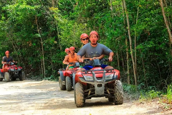 ATV Single Zipline and Cenote Extreme Combo 3x1 from Cancun