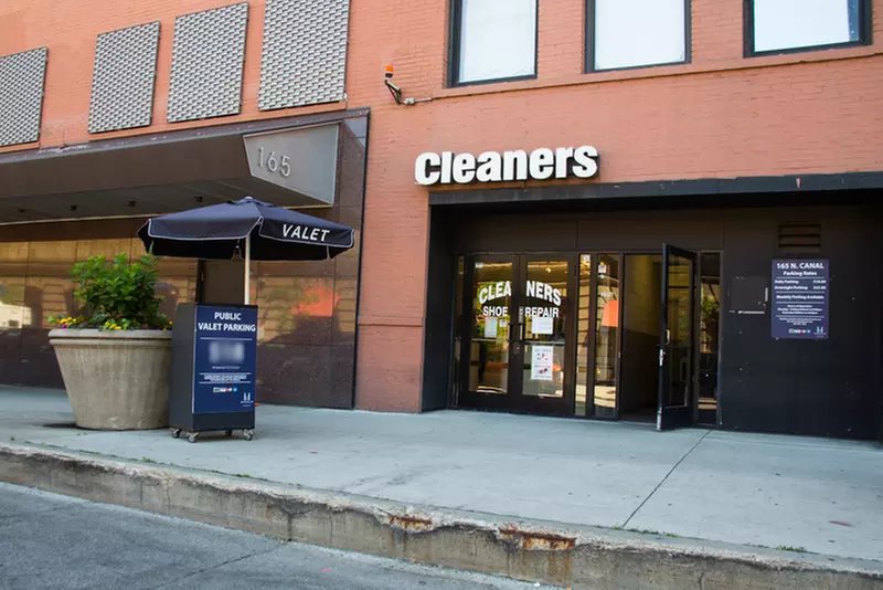 Parking at Cleaners Shoe Repair - Valet Kiosk