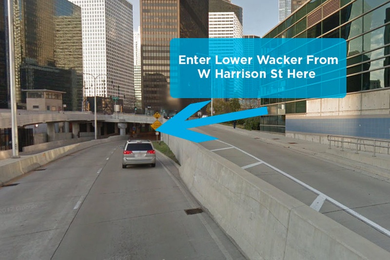 Parking at Underground Entrance - 1 S. Lower Wacker Dr. Garage
