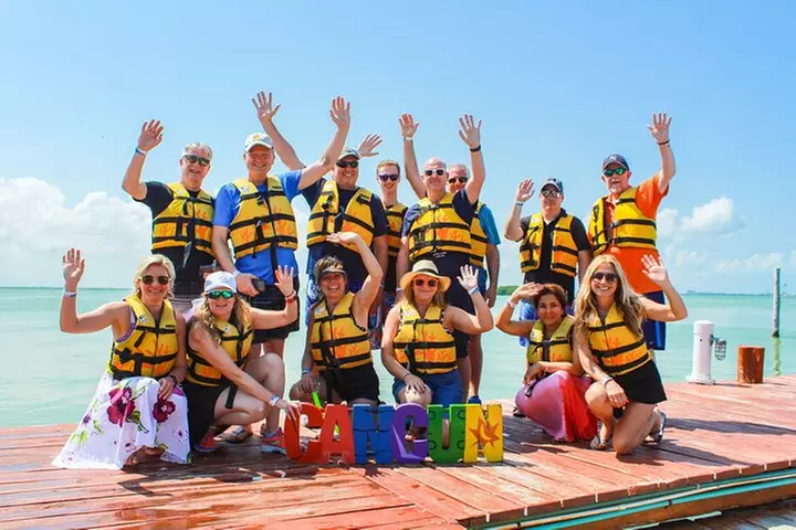 Jungle Tour In Cancun, drive a speedboat through the lagoon with your companion - Primary Image