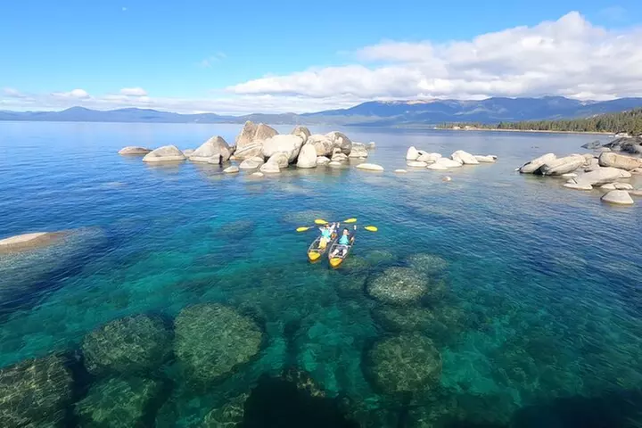 Clear Kayak Paddle Tour at Cave Rock
