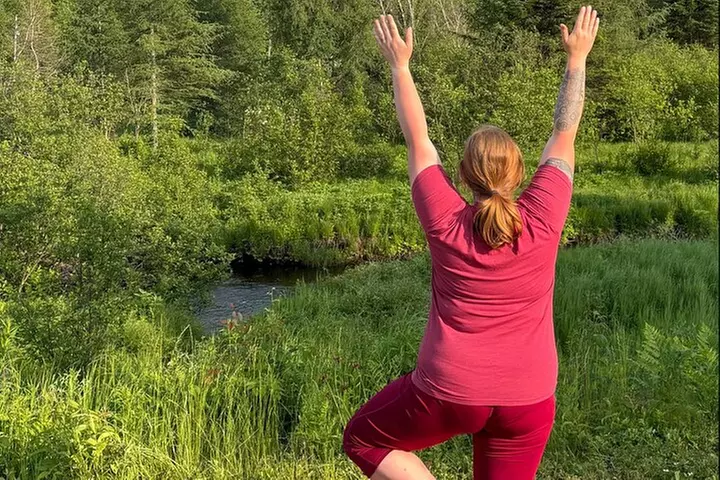Yoga on the Farm in the Adirondacks - Second Medium