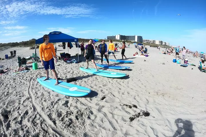 Two- Hour Group Surfing Lesson in Cocoa Wrightsville Beach, NC
