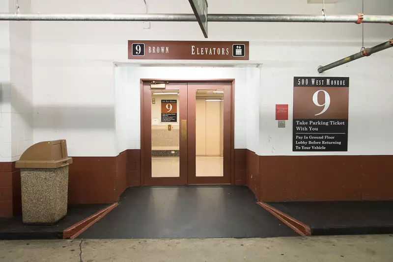 Parking at 500 W. Monroe St. Garage