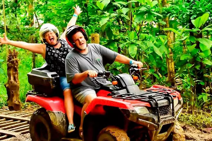 Small Group ATV (Shared) Tour, Zipline with Cenote From Cancun
