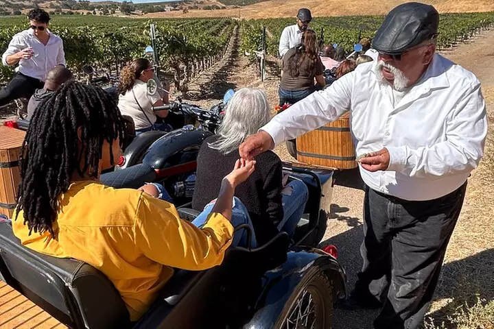Vineyard Rides Paso Robles Sidecar Wine Adventure