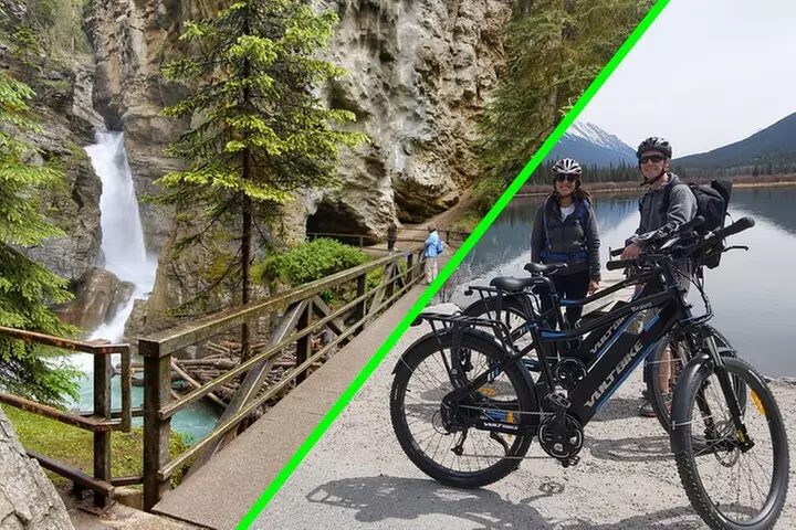 eBike and Hike Banff to Johnston Canyon small group guided program - Primary Image