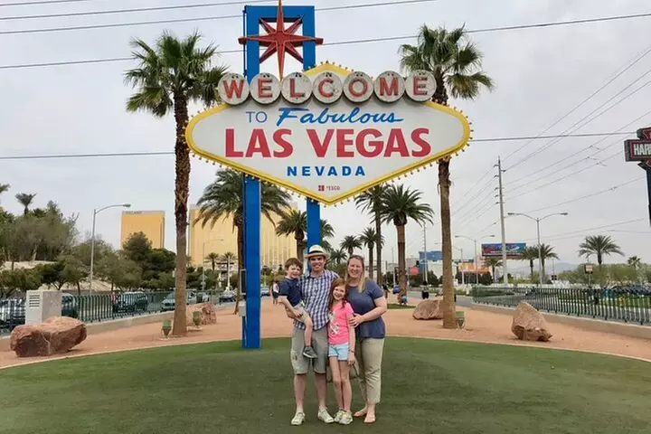 California Desert, Seven Magic Mountains and Las Vegas Sign