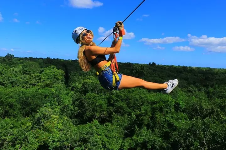Ultimate extreme experience: ziplines, bungee, cenote and more!