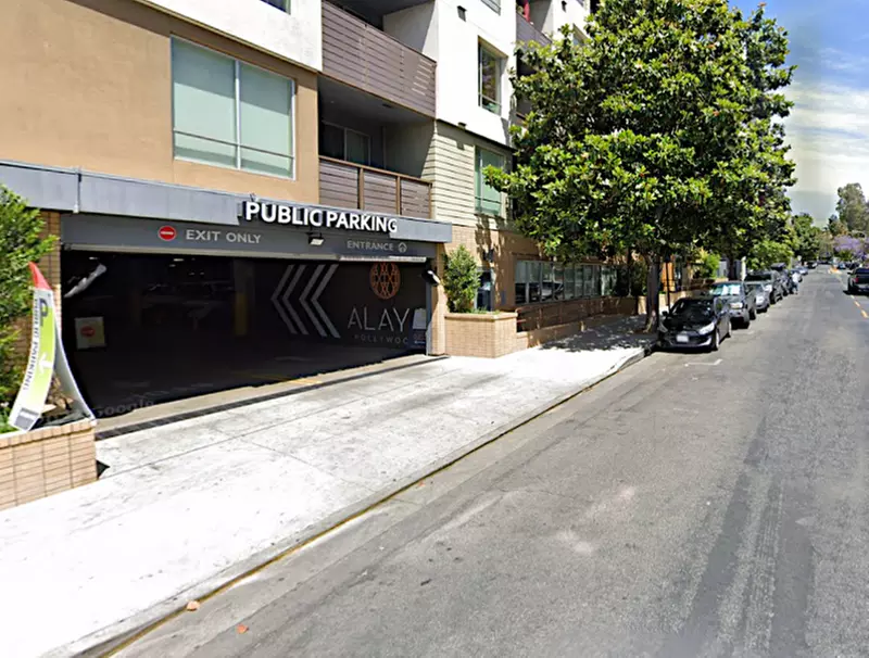 Parking at 1721 N. Las Palmas Ave. Garage