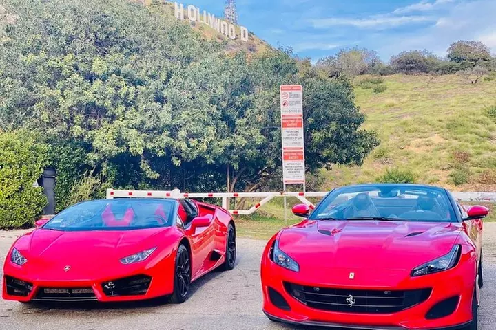 50-Minute Driving Tour: Explore Hollywood Sign in a Ferrari