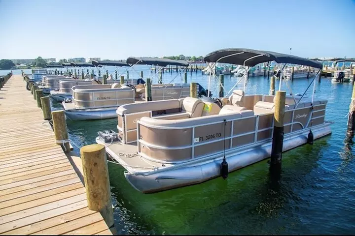 Full Day Pontoon Boat Rental from Okaloosa Island