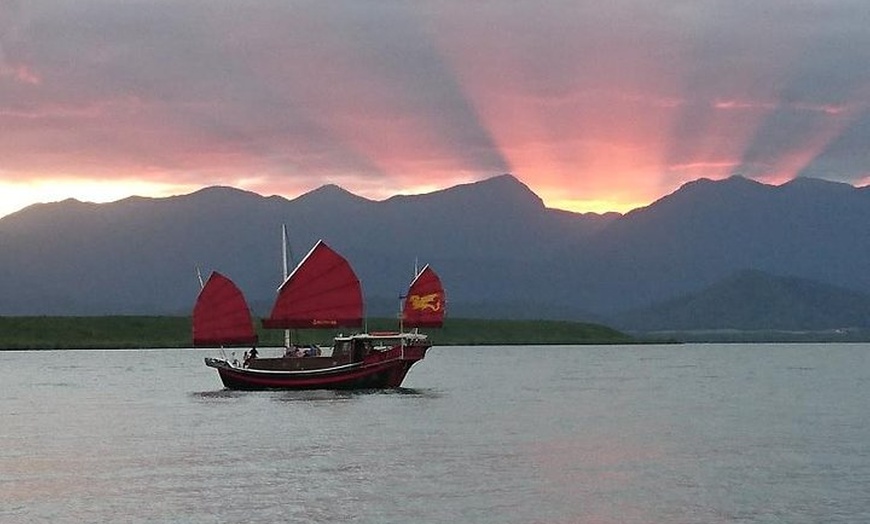 Image 5: Shaolin Sunset Sailing Aboard Authentic Chinese Junk Boat