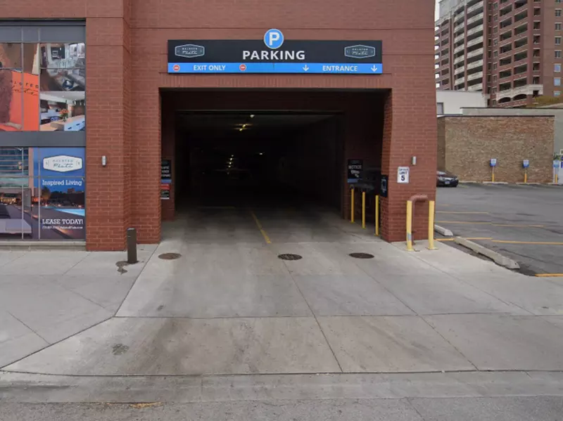 Parking at Halsted Flats Garage