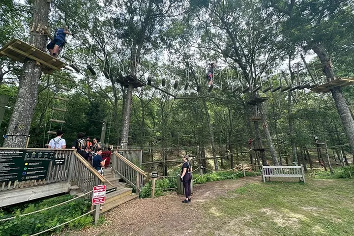 Ziplining and Climbing at The Adventure Park on Cape Cod - Primary Image