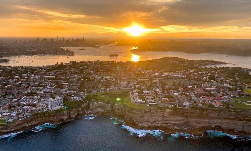 Image 8: Private Sunset Helicopter Flight Over Sydney & Beaches for 2 or 3 -...