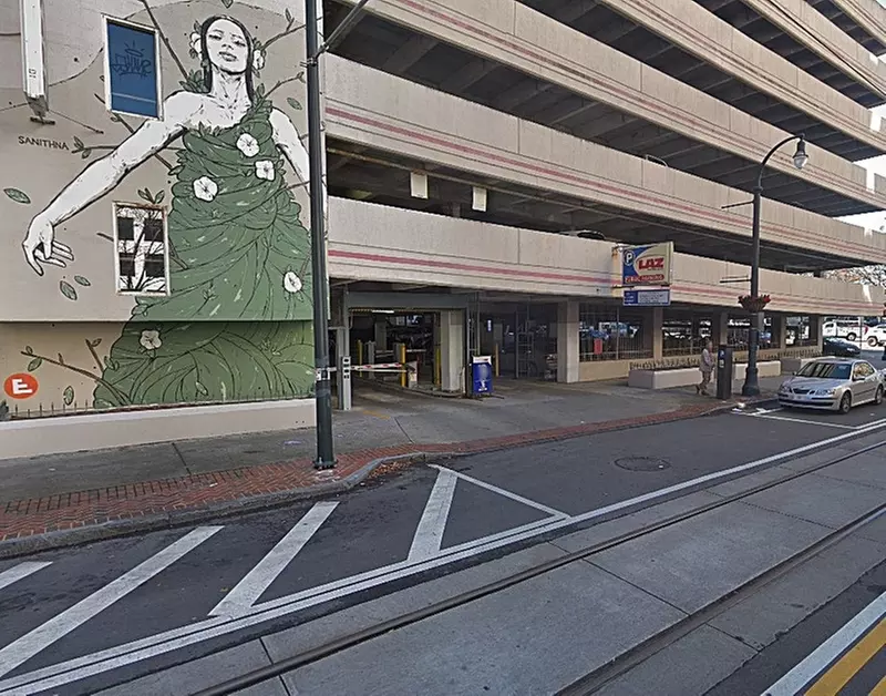 Parking at 100 Luckie St. NW. Garage