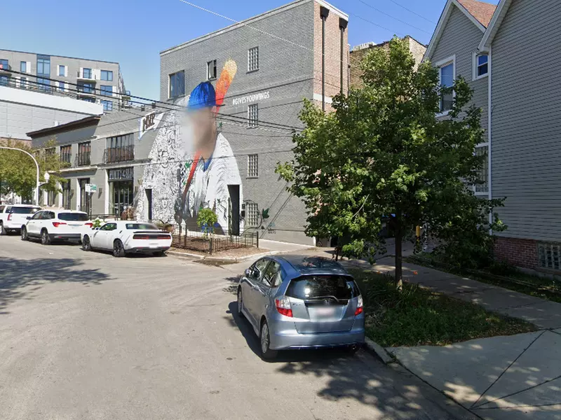 Parking at Alley Entrance - 3511 N. Seminary Ave. Lot