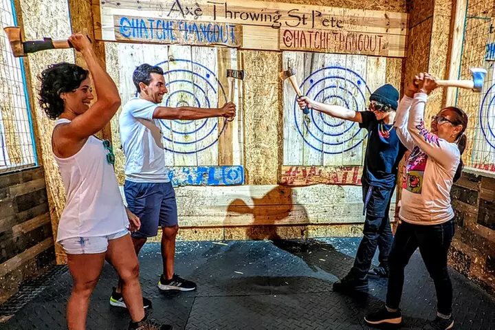 90 Minute Axe Throwing Guided Experience St Pete Hatchet Hangout