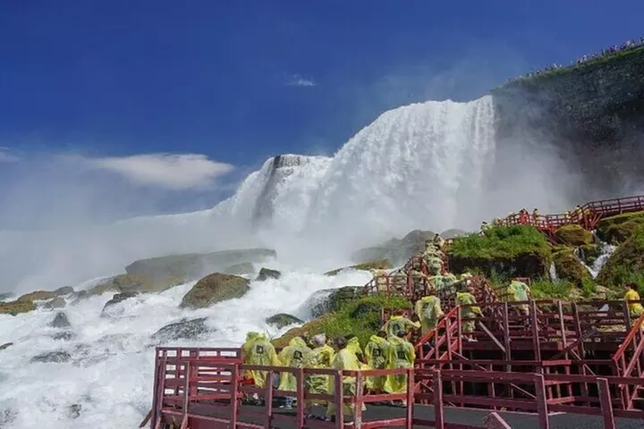 Niagara Falls: USA + Canada Tour with Cave, Boat Ride and Lunch