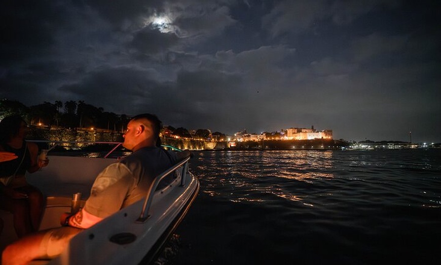 Image 29: Private Old San Juan Bay Boat Sunset-Night Cruise