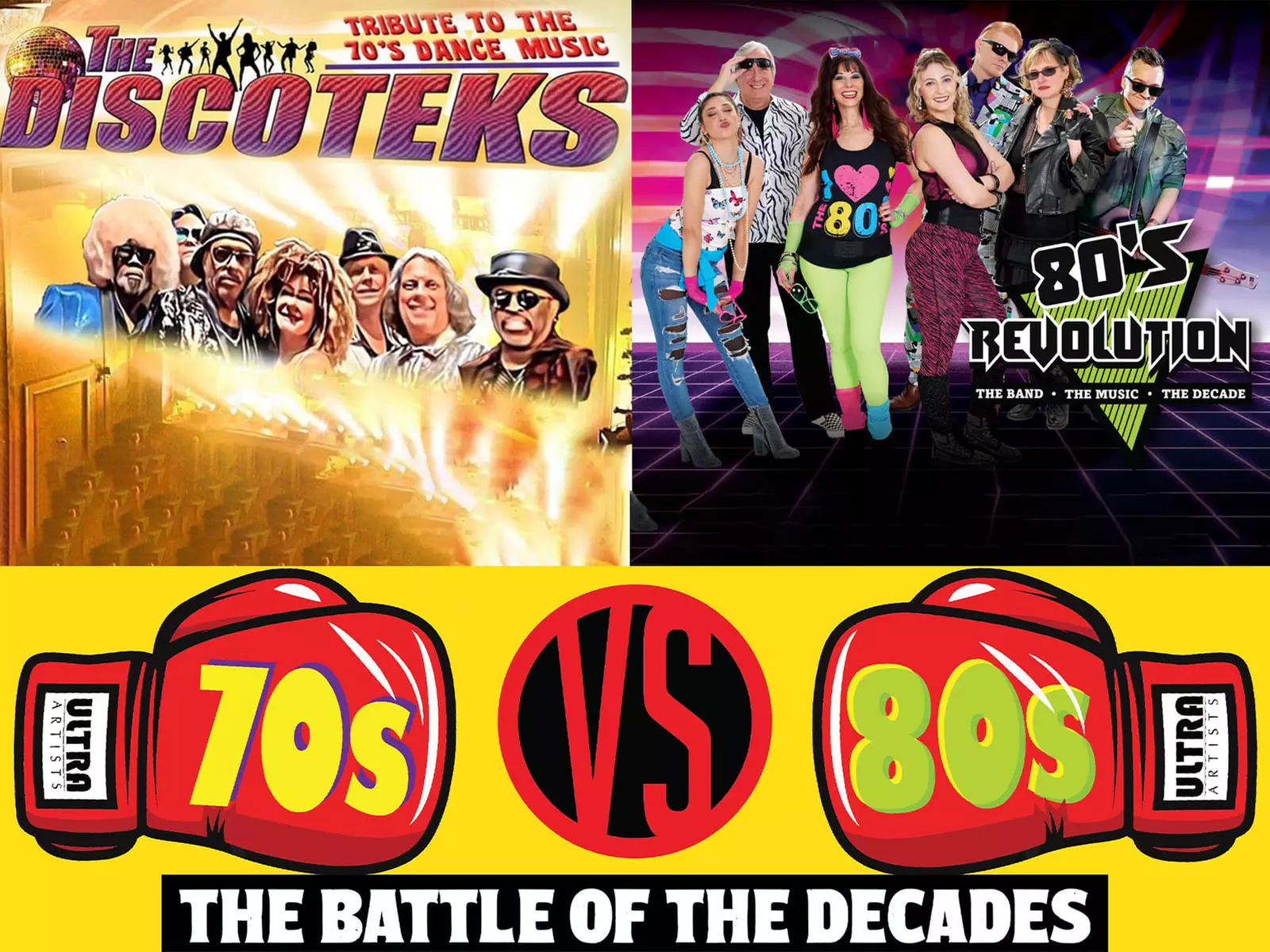 70s vs 80s: The Battle of the Decades - Saturday, Nov 25, 2023 / 7:30pm - Primary Image