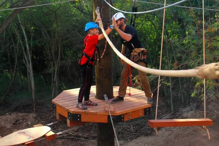 Adventure Course Extreme Including Climbing Wall & Rappel